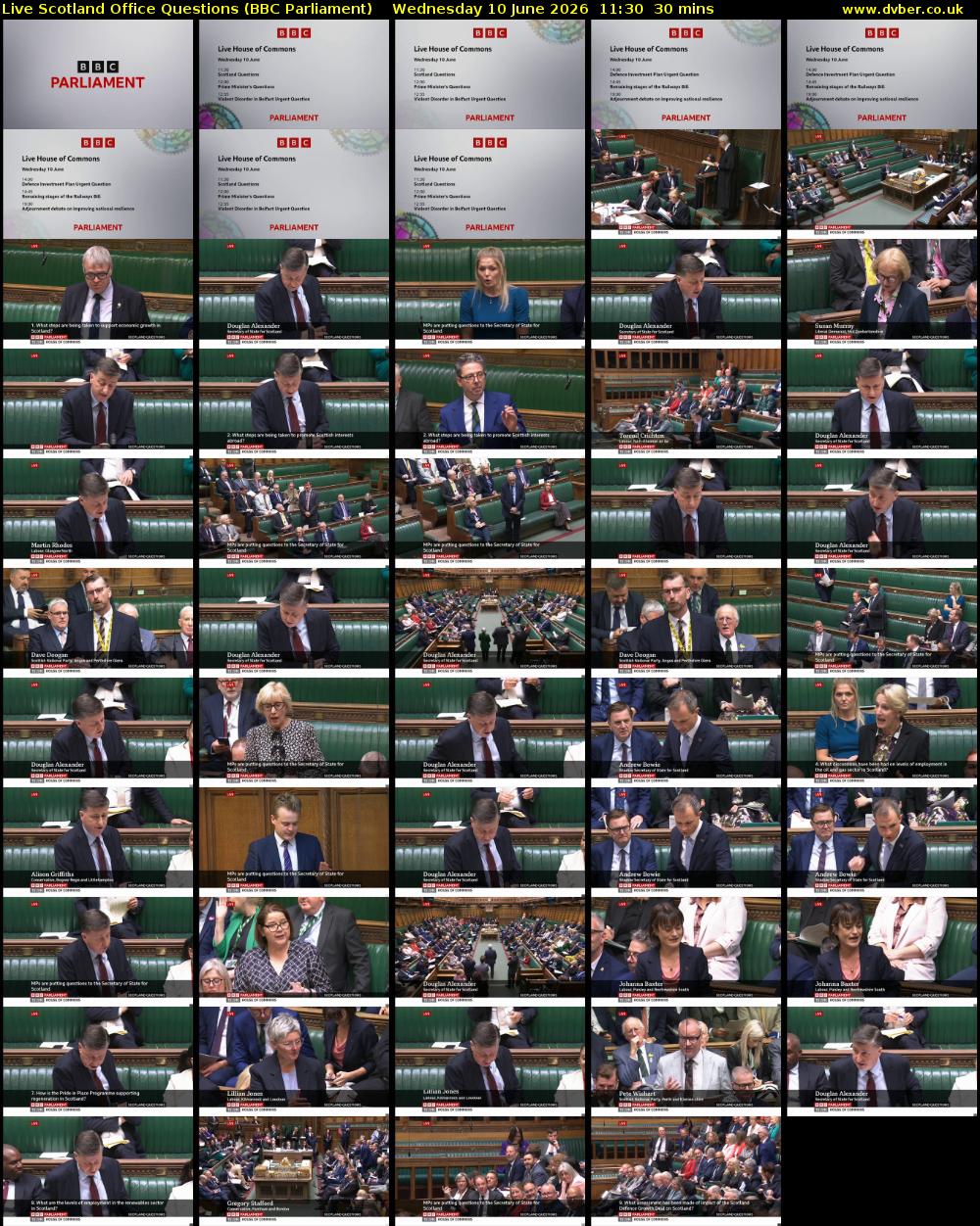 Live Scotland Office Questions (BBC Parliament) Wednesday 10 June 2026 11:30 - 12:00