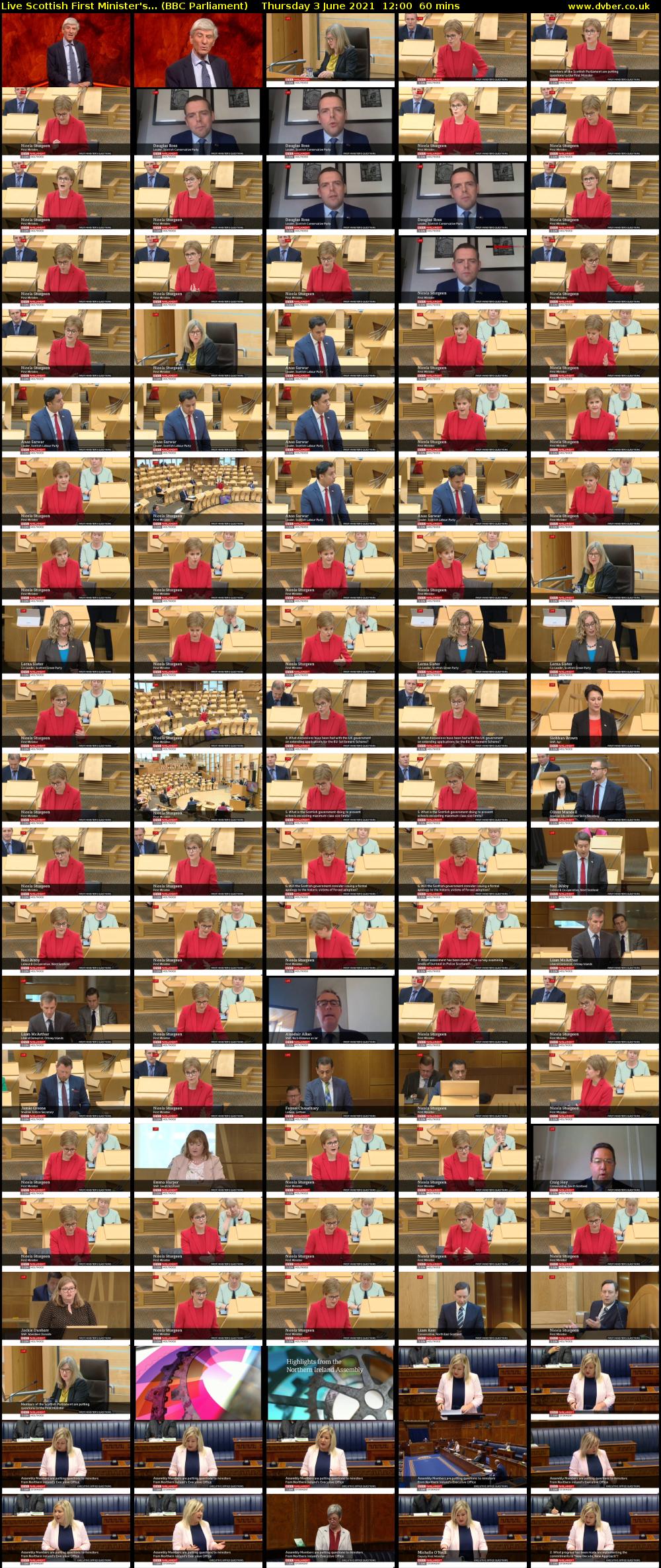Live Scottish First Minister's... (BBC Parliament) Thursday 3 June 2021 12:00 - 13:00