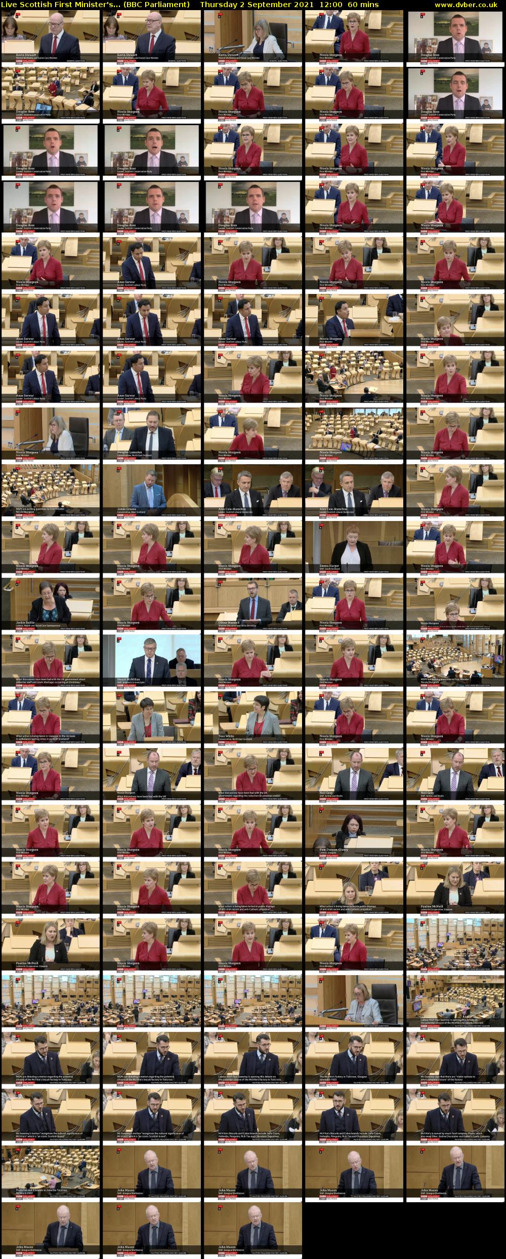 Live Scottish First Minister's... (BBC Parliament) Thursday 2 September 2021 12:00 - 13:00