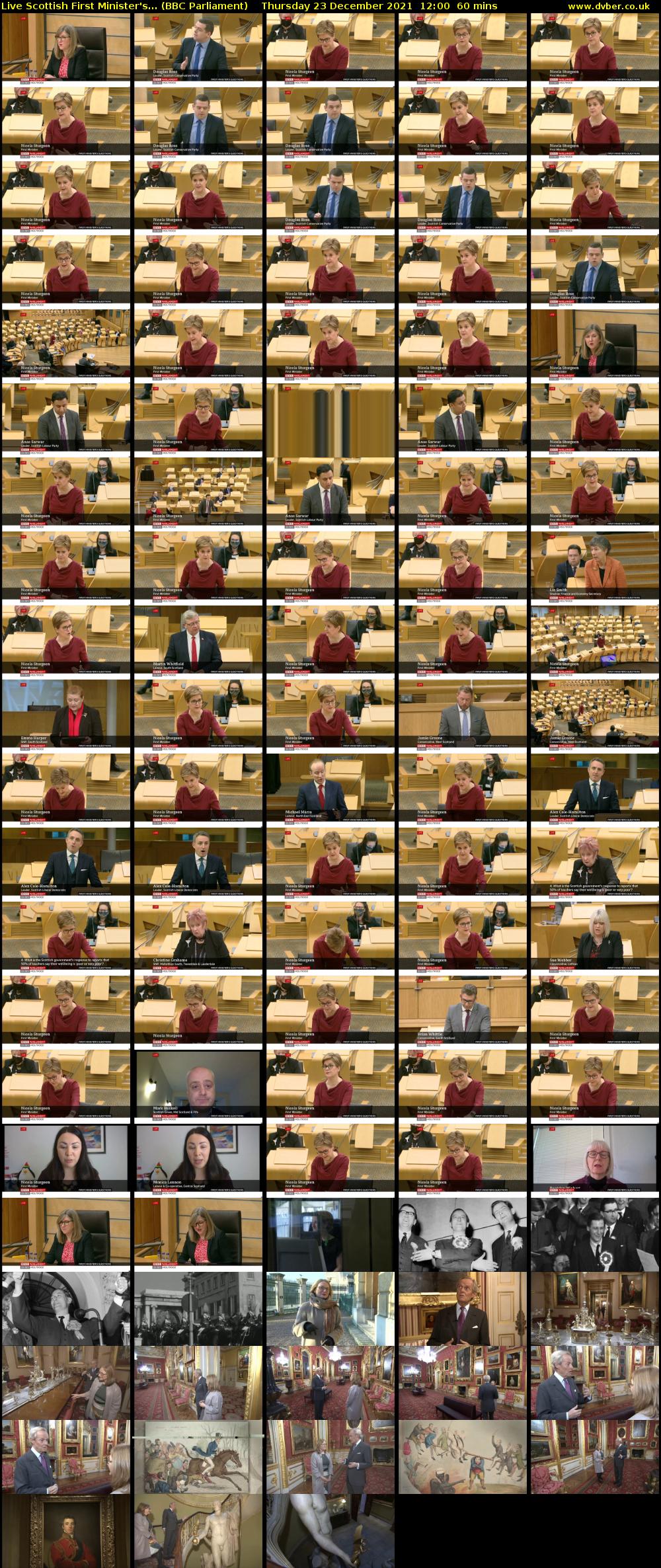 Live Scottish First Minister's... (BBC Parliament) Thursday 23 December 2021 12:00 - 13:00