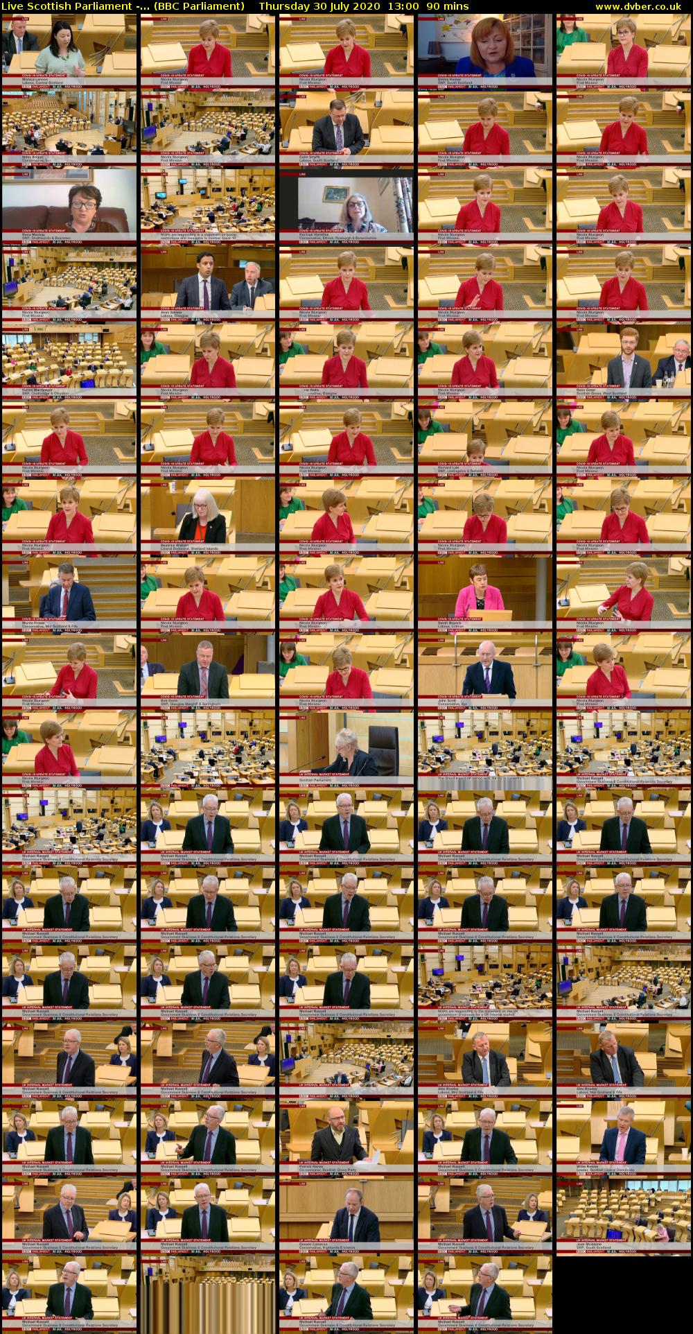 Live Scottish Parliament -... (BBC Parliament) Thursday 30 July 2020 13:00 - 14:30