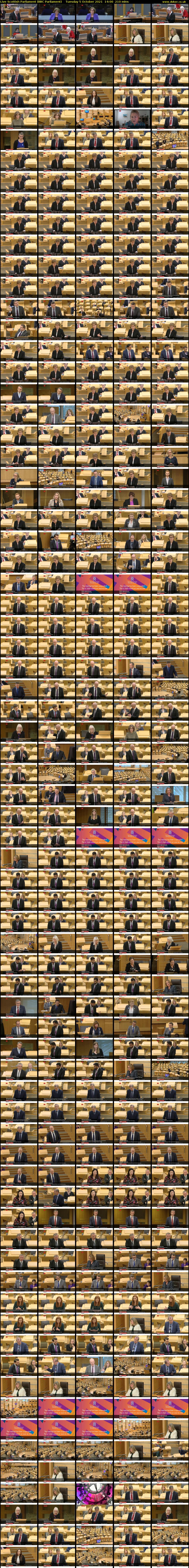Live Scottish Parliament (BBC Parliament) Tuesday 5 October 2021 14:00 - 17:30