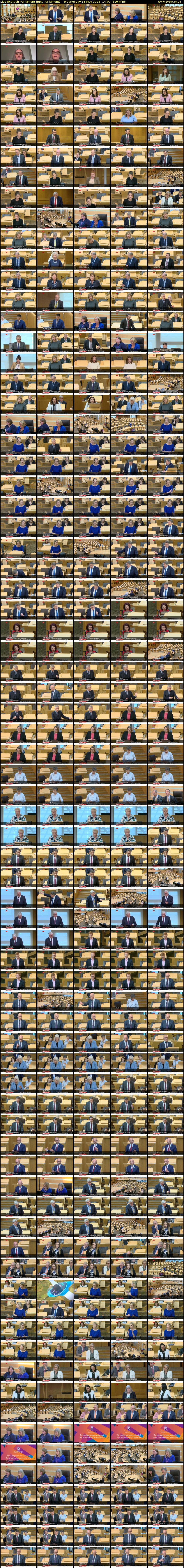 Live Scottish Parliament (BBC Parliament) Wednesday 31 May 2023 14:00 - 17:30