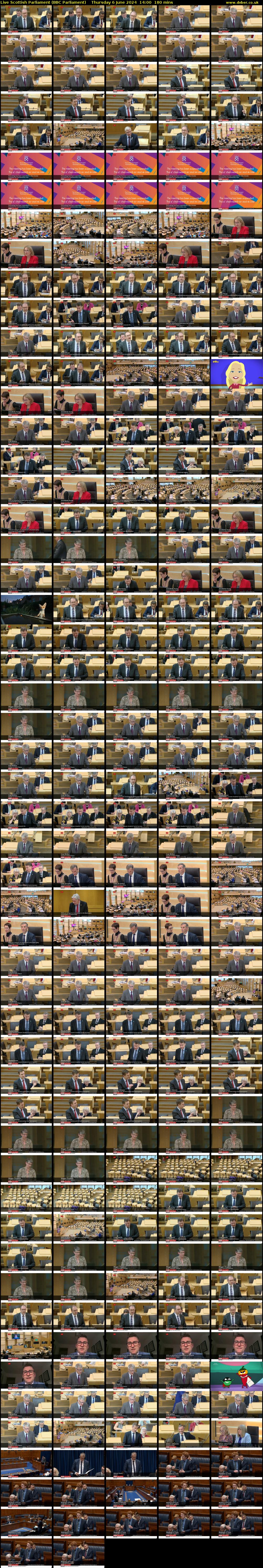 Live Scottish Parliament (BBC Parliament) Thursday 6 June 2024 14:00 - 17:00