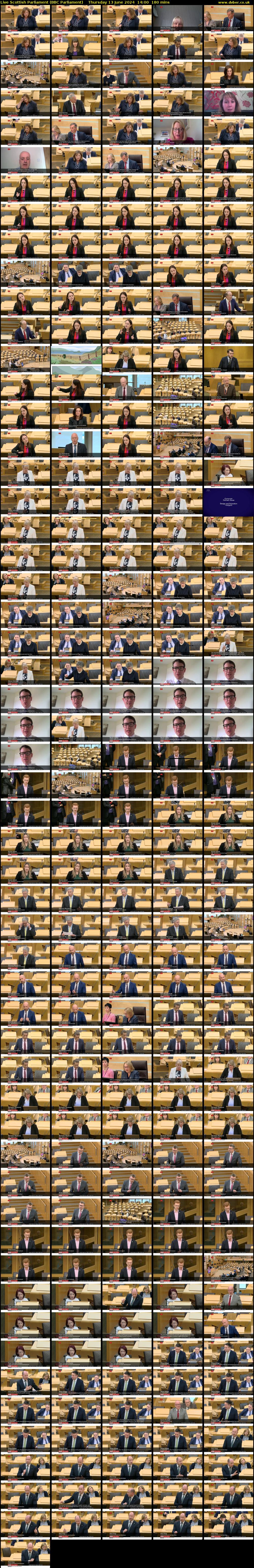 Live Scottish Parliament (BBC Parliament) Thursday 13 June 2024 14:00 - 17:00