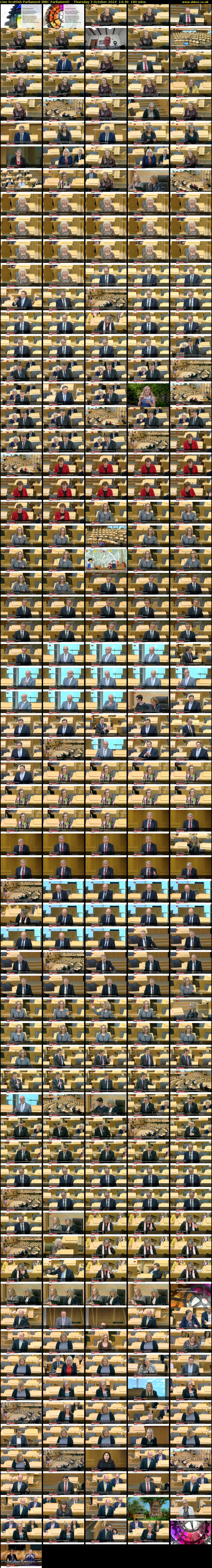 Live Scottish Parliament (BBC Parliament) Thursday 3 October 2024 14:30 - 17:30