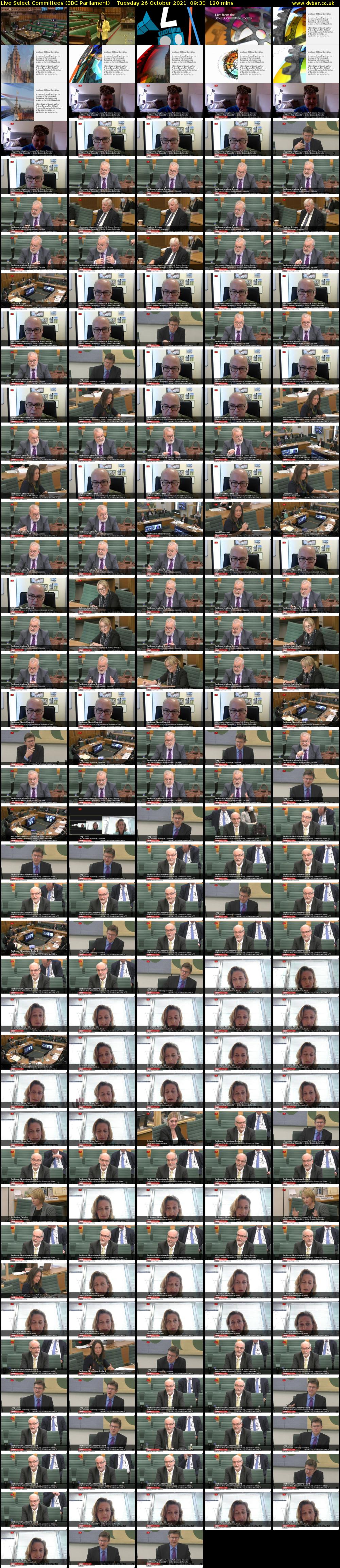 Live Select Committees (BBC Parliament) Tuesday 26 October 2021 09:30 - 11:30