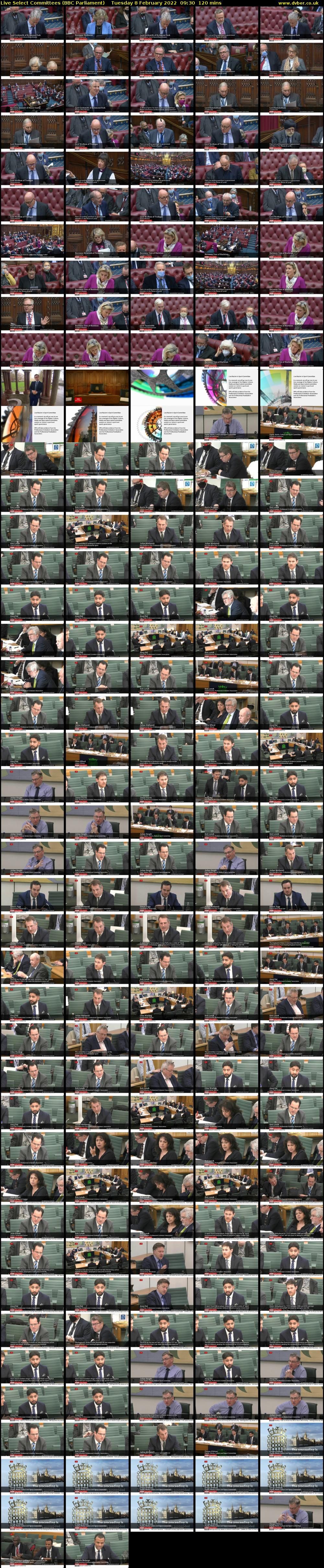 Live Select Committees (BBC Parliament) Tuesday 8 February 2022 09:30 - 11:30