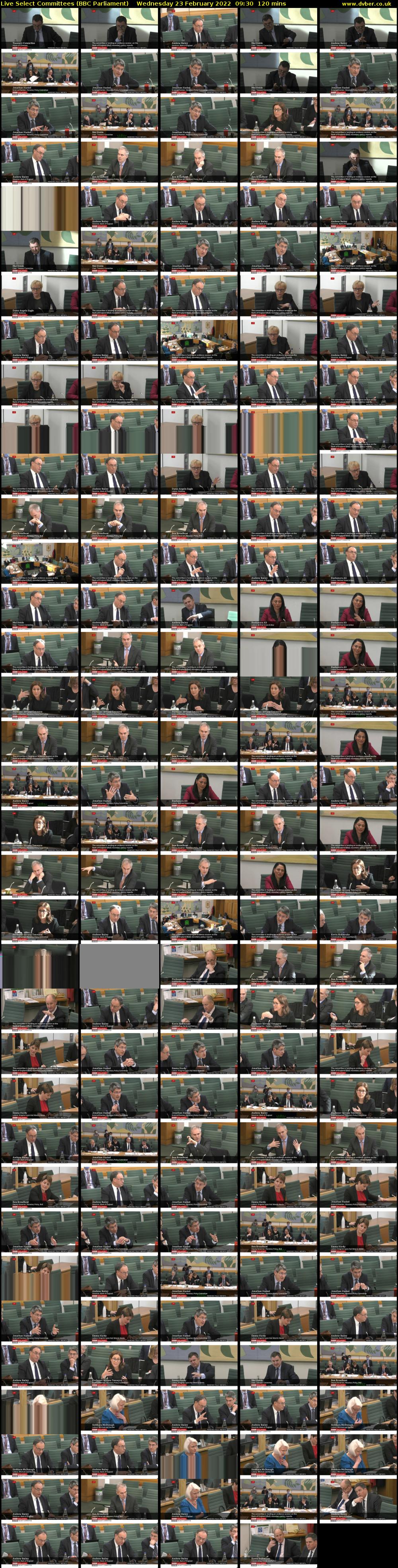 Live Select Committees (BBC Parliament) Wednesday 23 February 2022 09:30 - 11:30