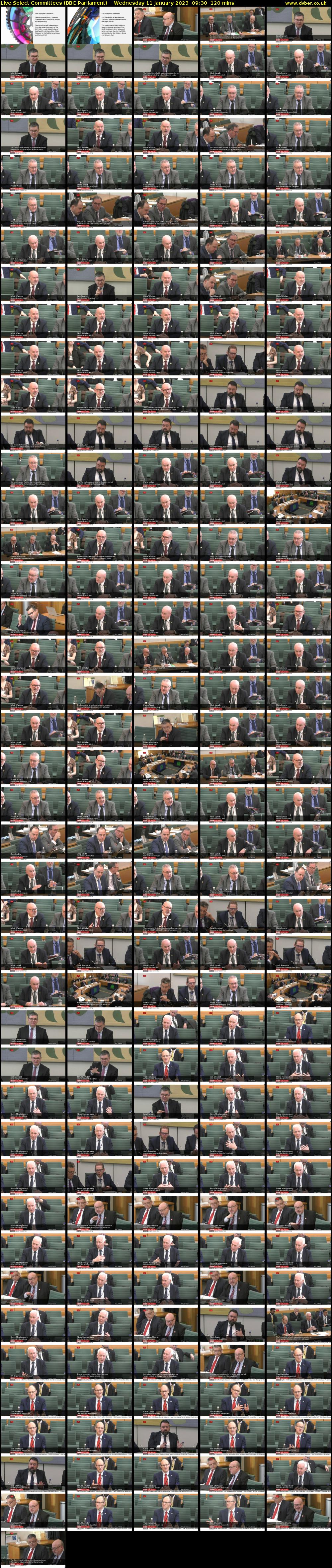 Live Select Committees (BBC Parliament) Wednesday 11 January 2023 09:30 - 11:30