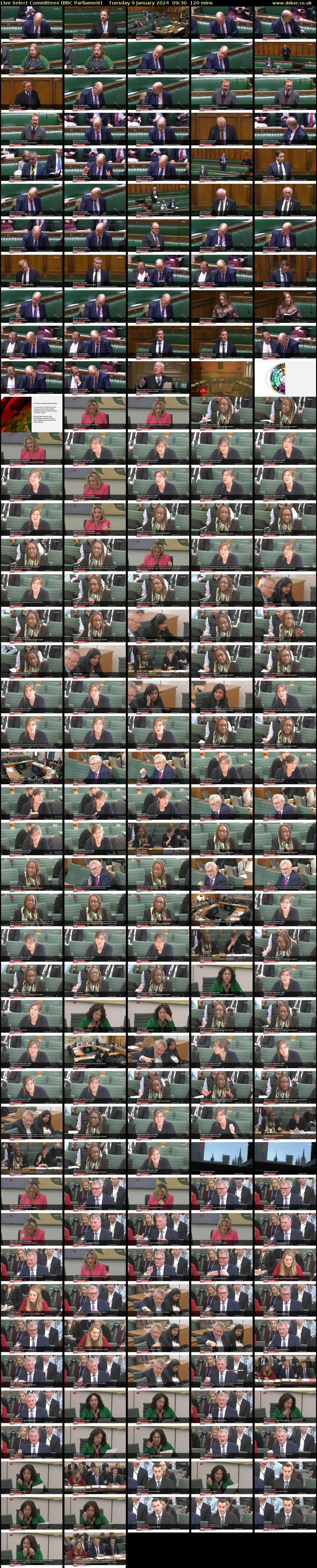 Live Select Committees (BBC Parliament) Tuesday 9 January 2024 09:30 - 11:30