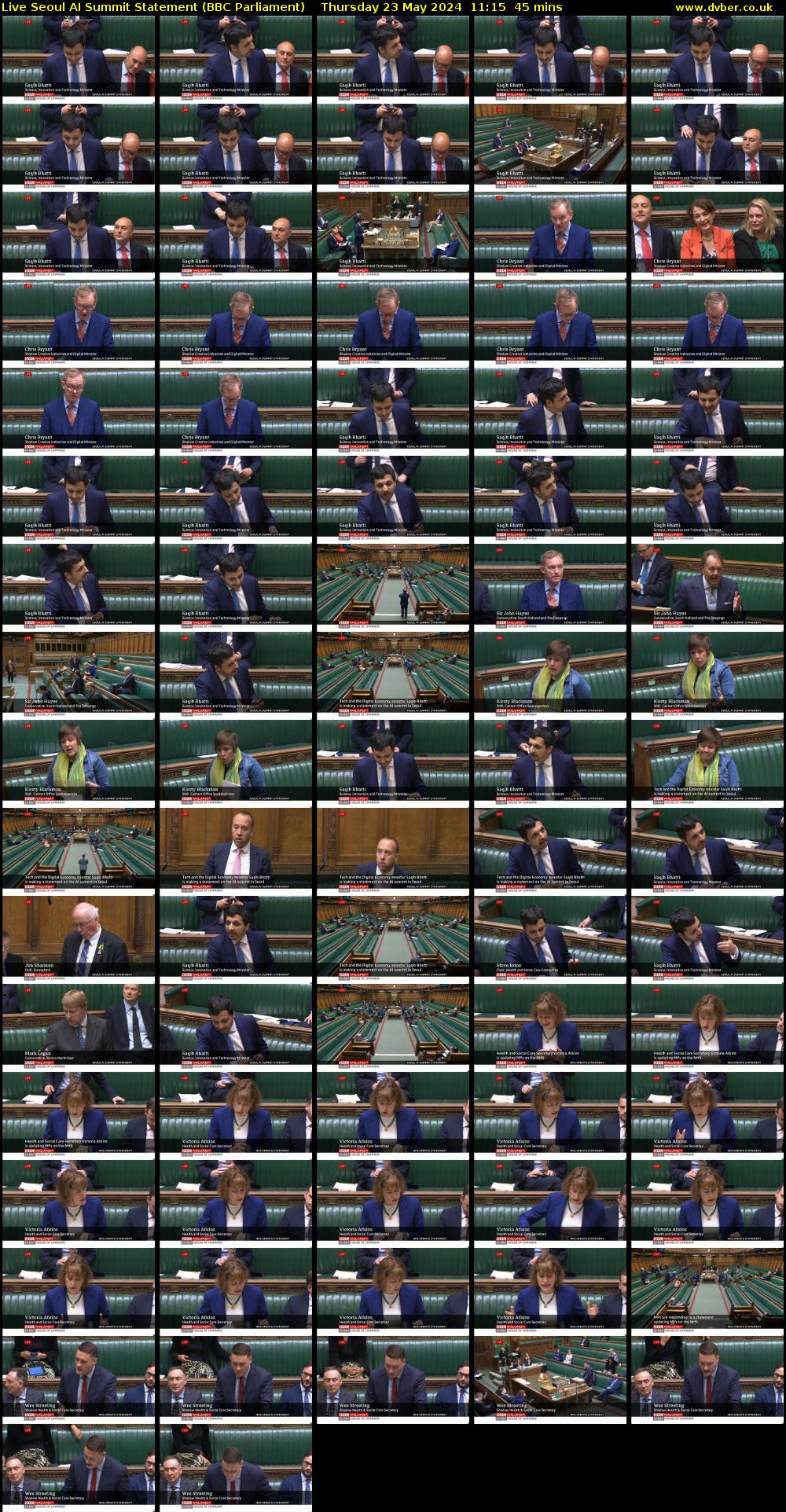 Live Seoul AI Summit Statement (BBC Parliament) Thursday 23 May 2024 11:15 - 12:00