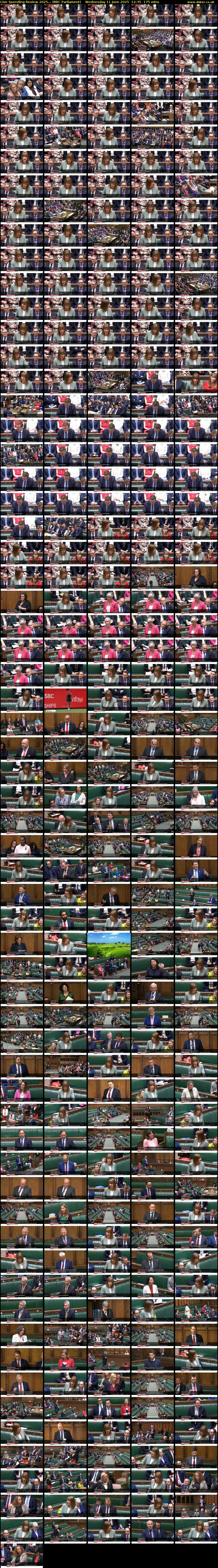 Live Spending Review 2025... (BBC Parliament) Wednesday 11 June 2025 12:35 - 15:30