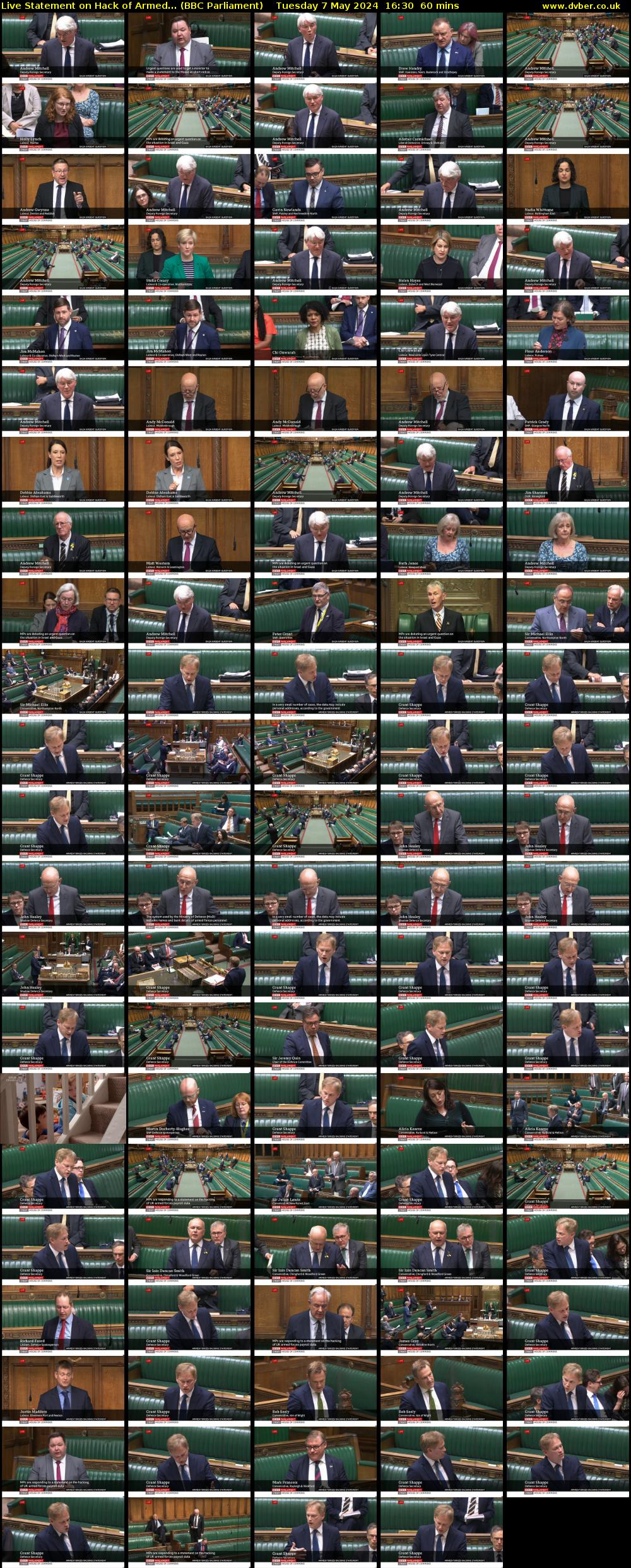 Live Statement on Hack of Armed... (BBC Parliament) Tuesday 7 May 2024 16:30 - 17:30