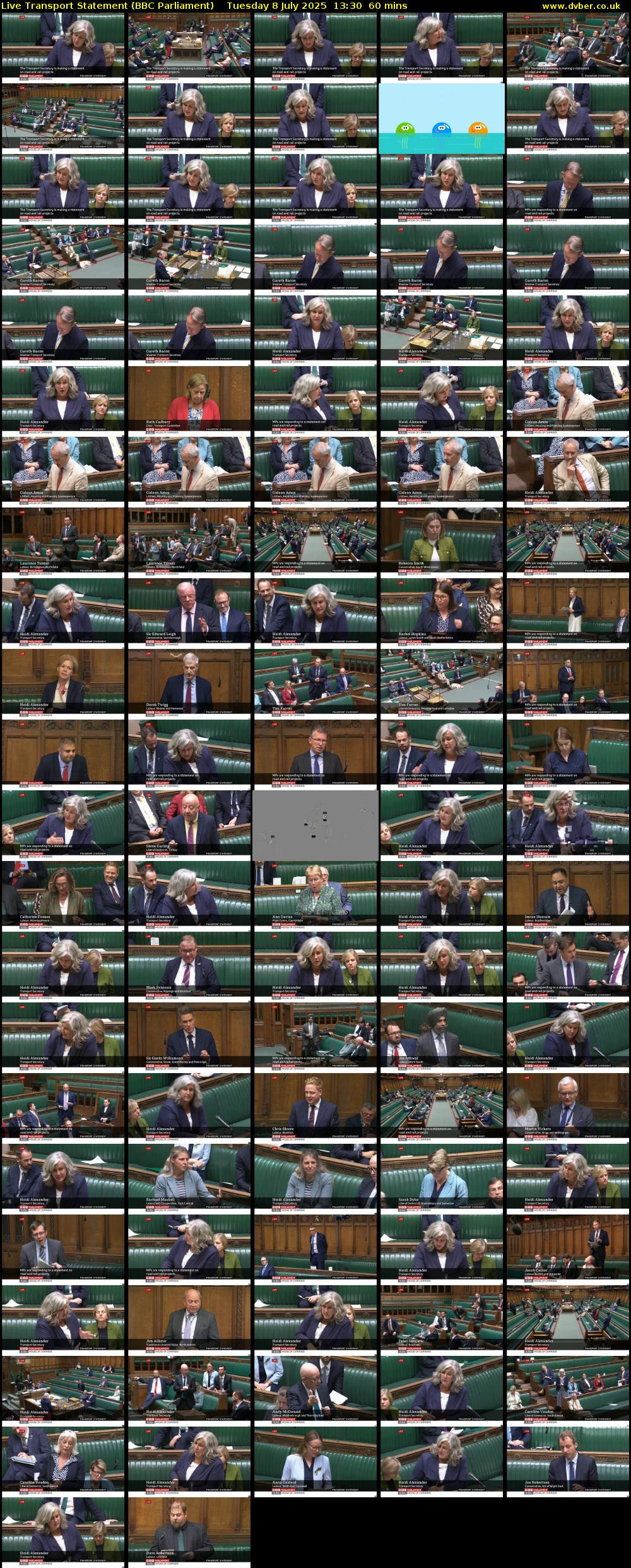 Live Transport Statement (BBC Parliament) Tuesday 8 July 2025 13:30 - 14:30