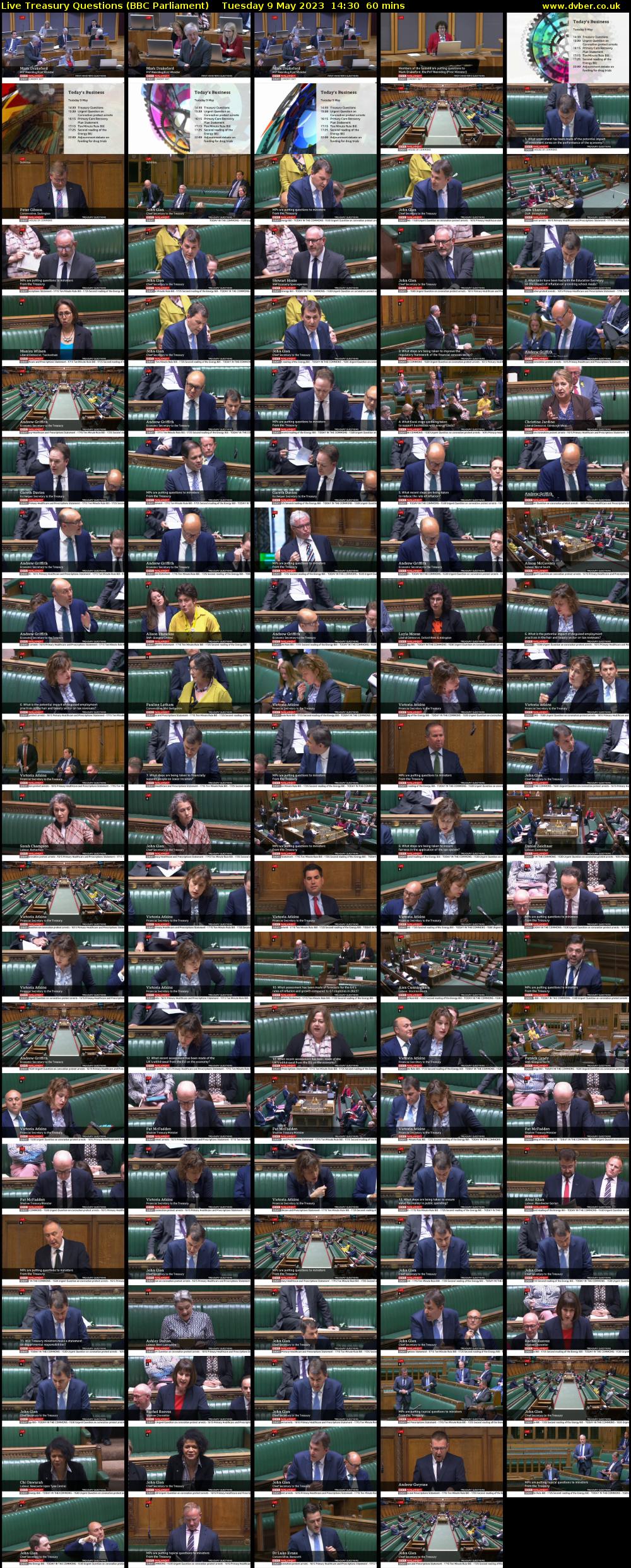 Live Treasury Questions (BBC Parliament) Tuesday 9 May 2023 14:30 - 15:30