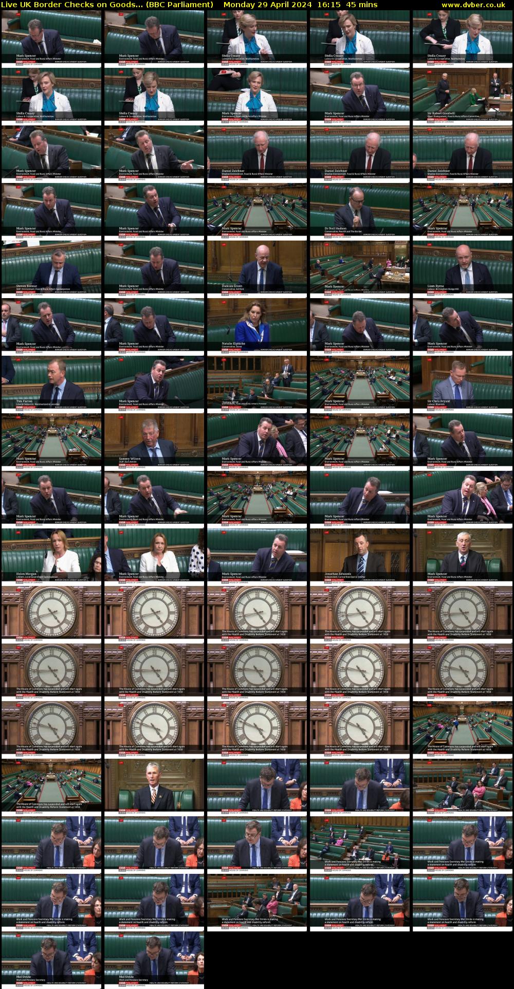 Live UK Border Checks on Goods... (BBC Parliament) Monday 29 April 2024 16:15 - 17:00