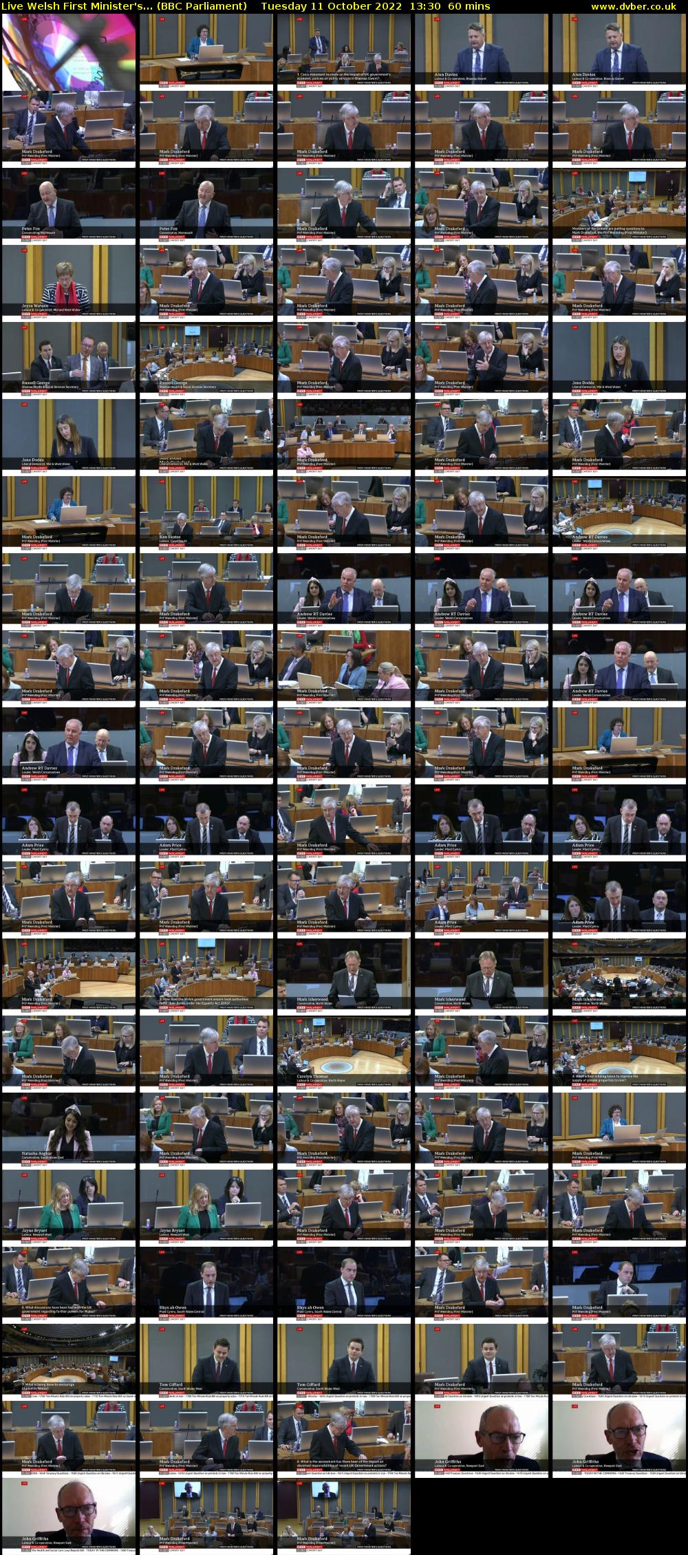 Live Welsh First Minister's... (BBC Parliament) Tuesday 11 October 2022 13:30 - 14:30