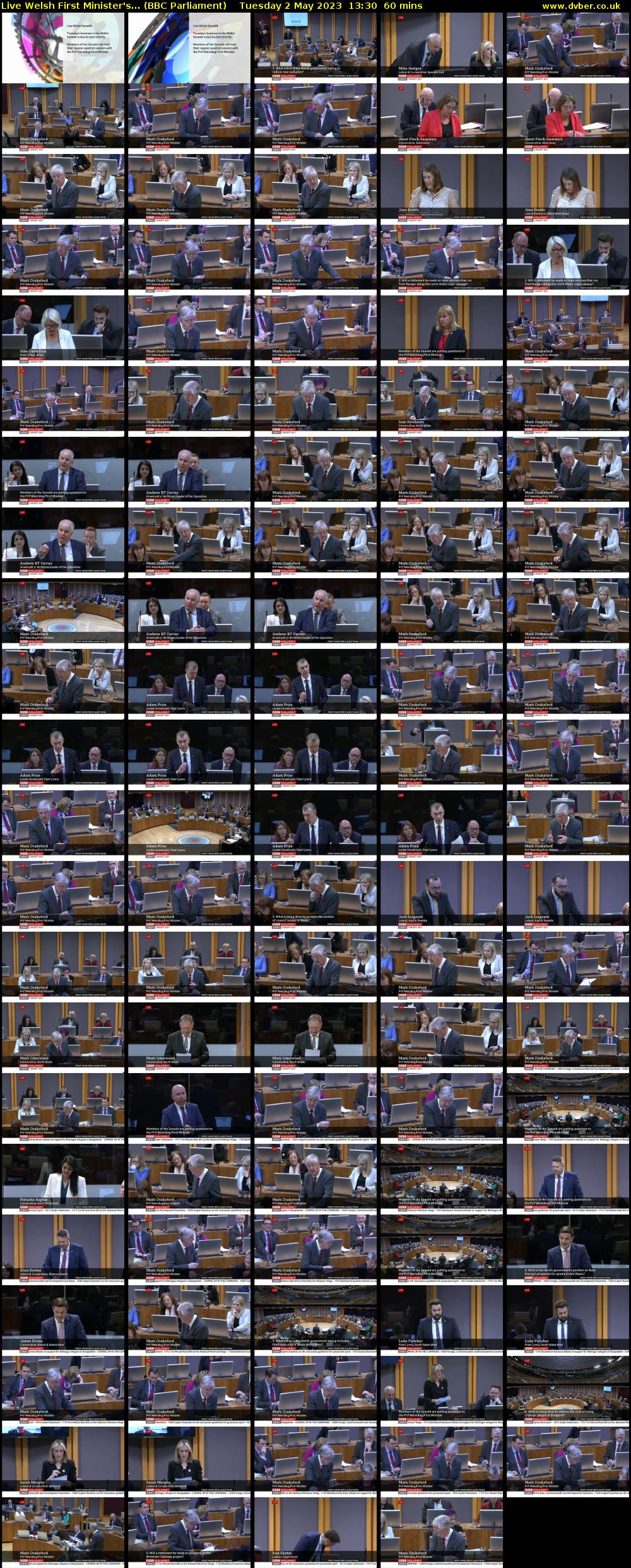 Live Welsh First Minister's... (BBC Parliament) Tuesday 2 May 2023 13:30 - 14:30