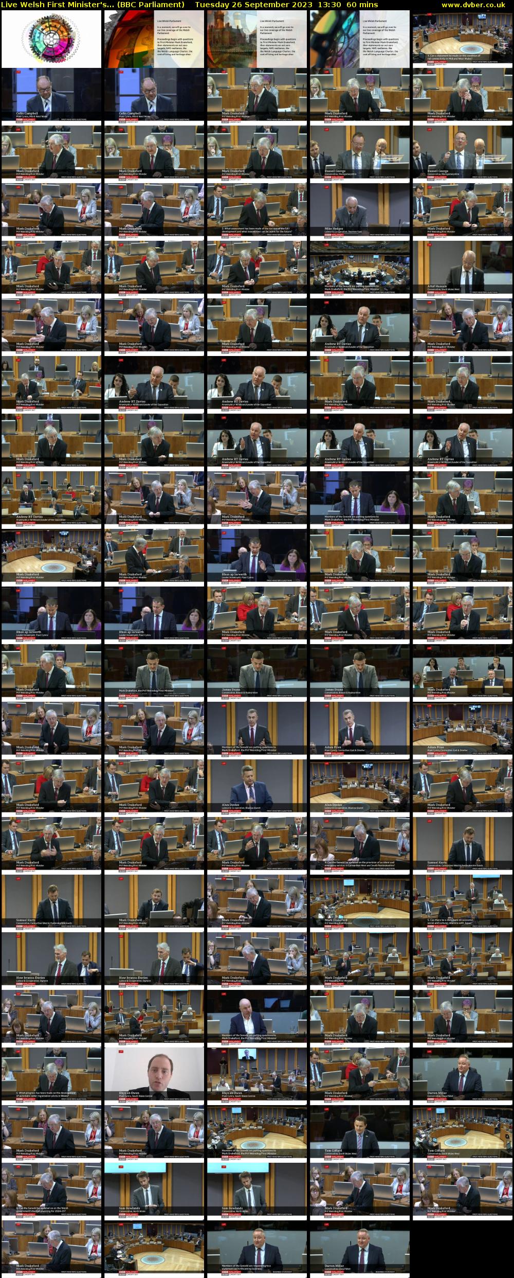 Live Welsh First Minister's... (BBC Parliament) Tuesday 26 September 2023 13:30 - 14:30