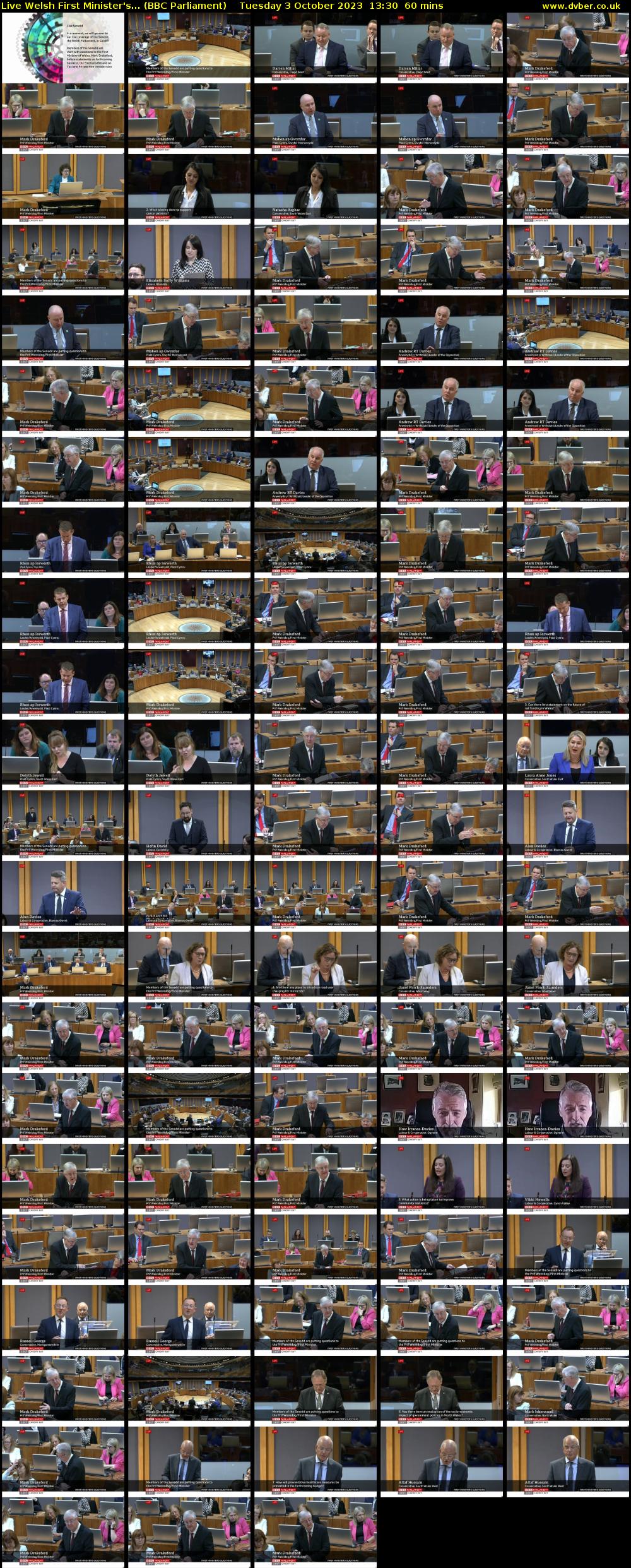 Live Welsh First Minister's... (BBC Parliament) Tuesday 3 October 2023 13:30 - 14:30