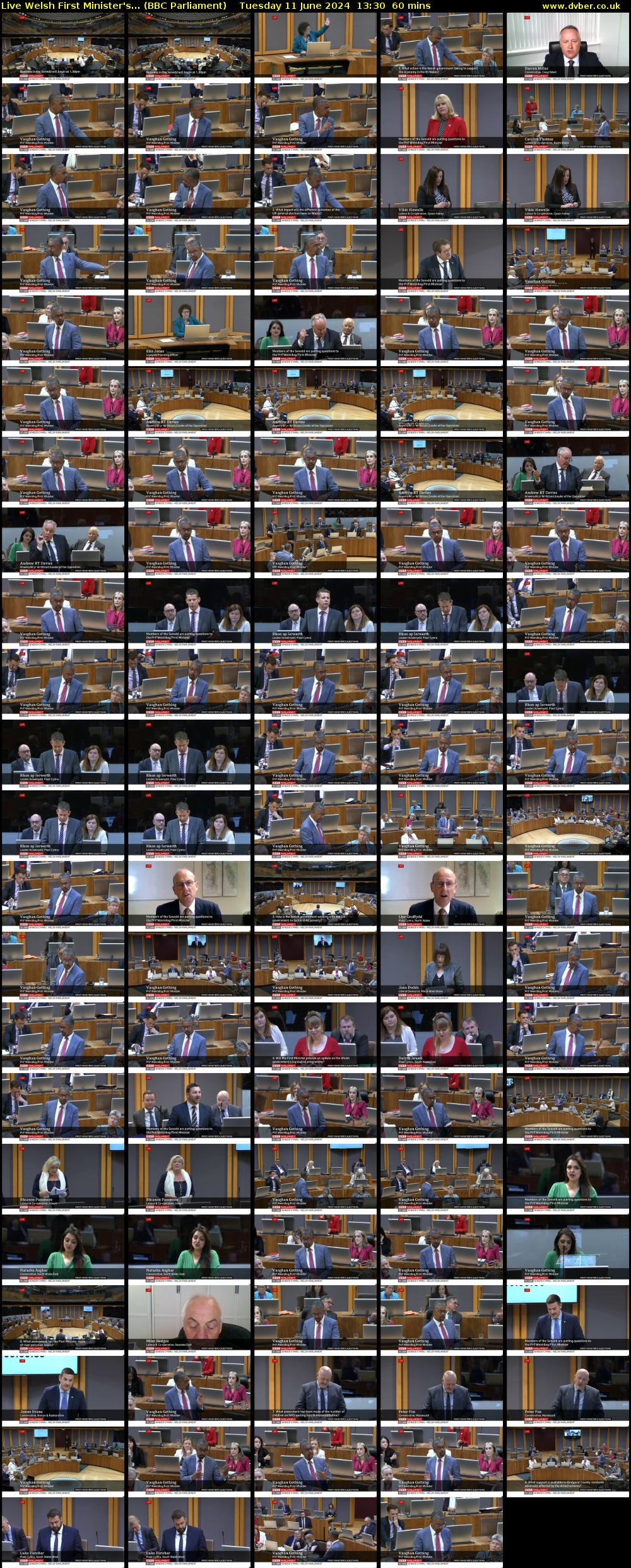 Live Welsh First Minister's... (BBC Parliament) Tuesday 11 June 2024 13:30 - 14:30