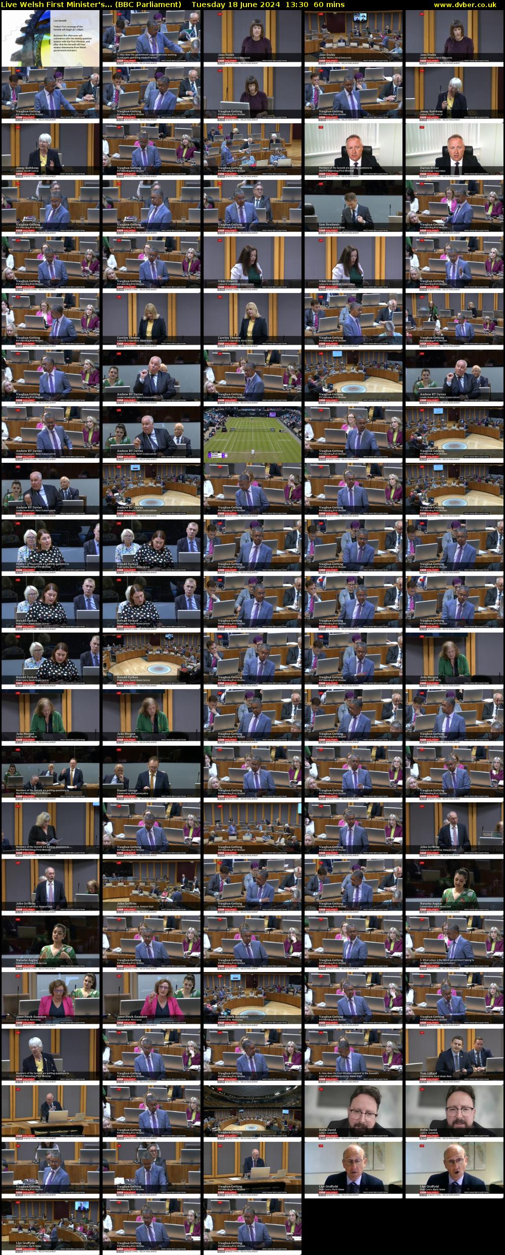 Live Welsh First Minister's... (BBC Parliament) Tuesday 18 June 2024 13:30 - 14:30