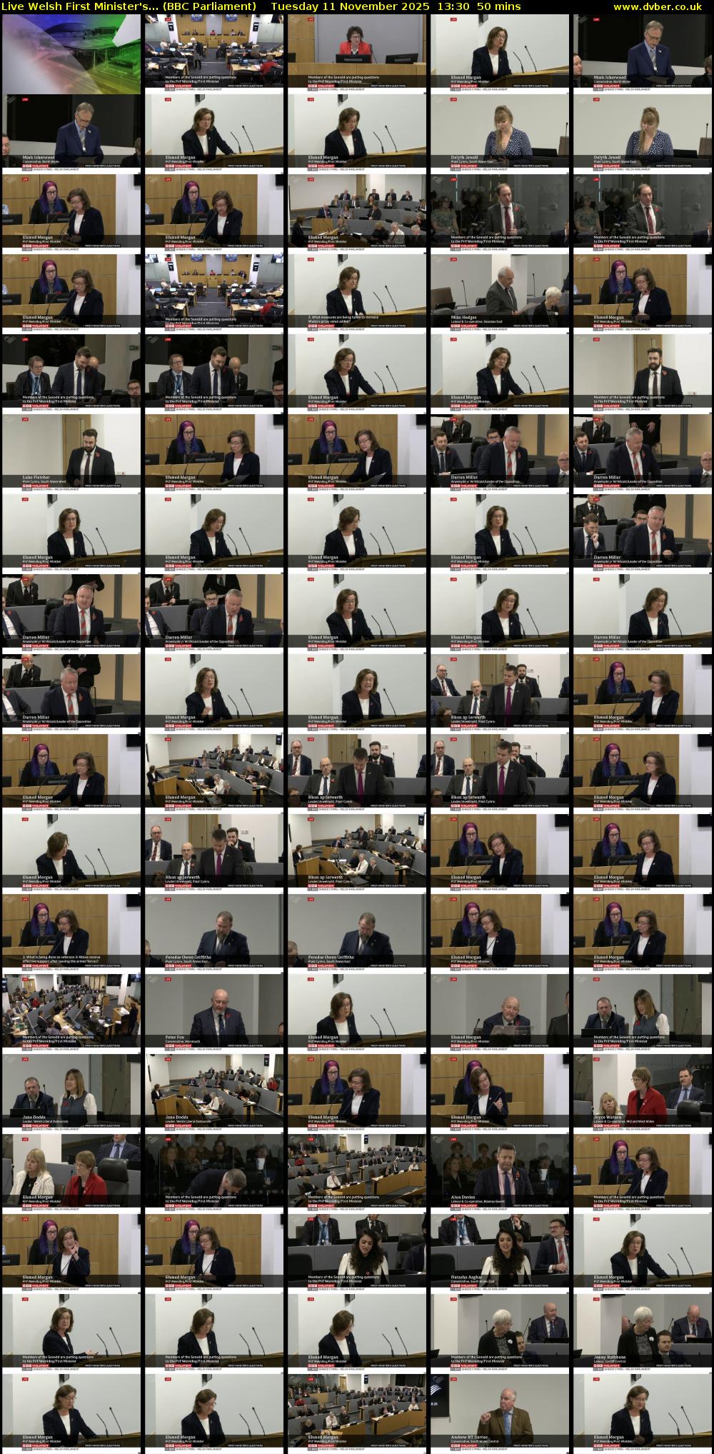 Live Welsh First Minister's... (BBC Parliament) Tuesday 11 November 2025 13:30 - 14:20