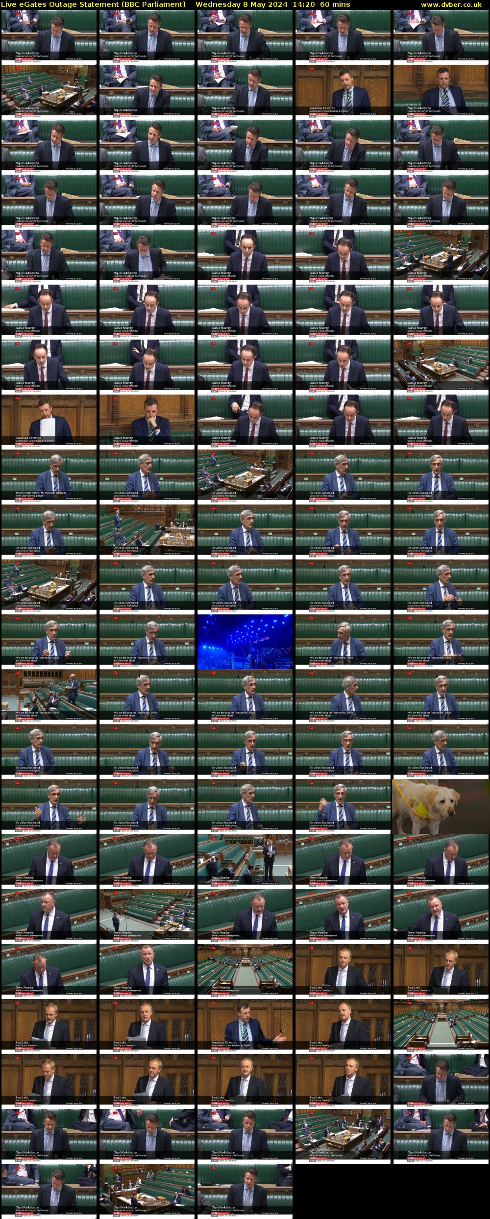 Live eGates Outage Statement (BBC Parliament) Wednesday 8 May 2024 14:20 - 15:20