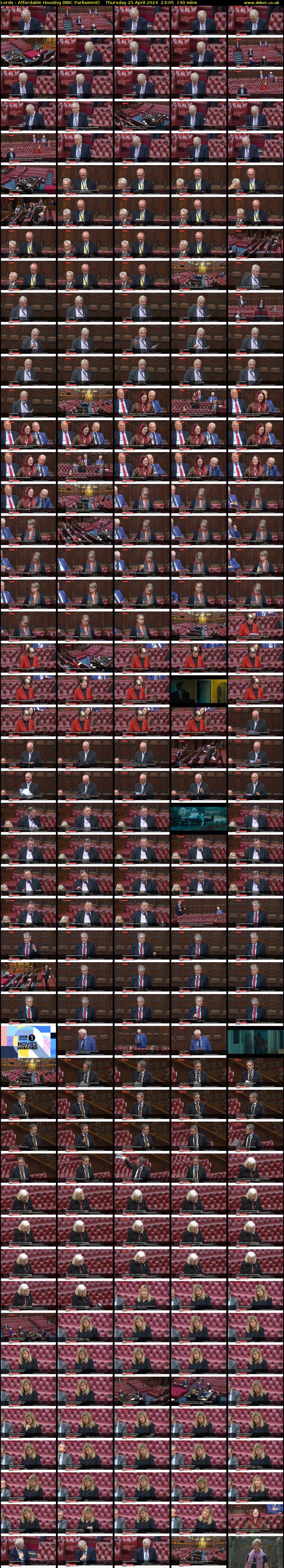 Lords - Affordable Housing (BBC Parliament) Thursday 25 April 2024 23:05 - 01:25