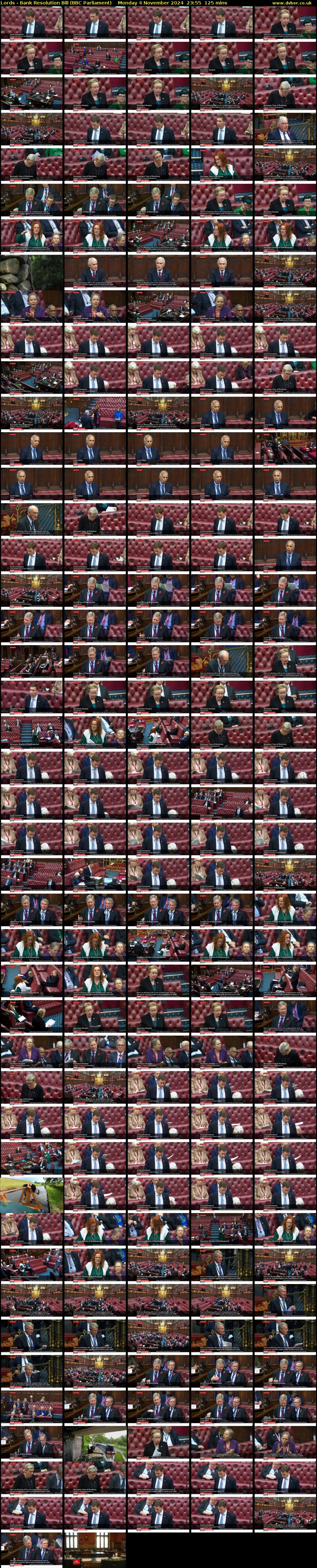 Lords - Bank Resolution Bill (BBC Parliament) Monday 4 November 2024 23:55 - 02:00
