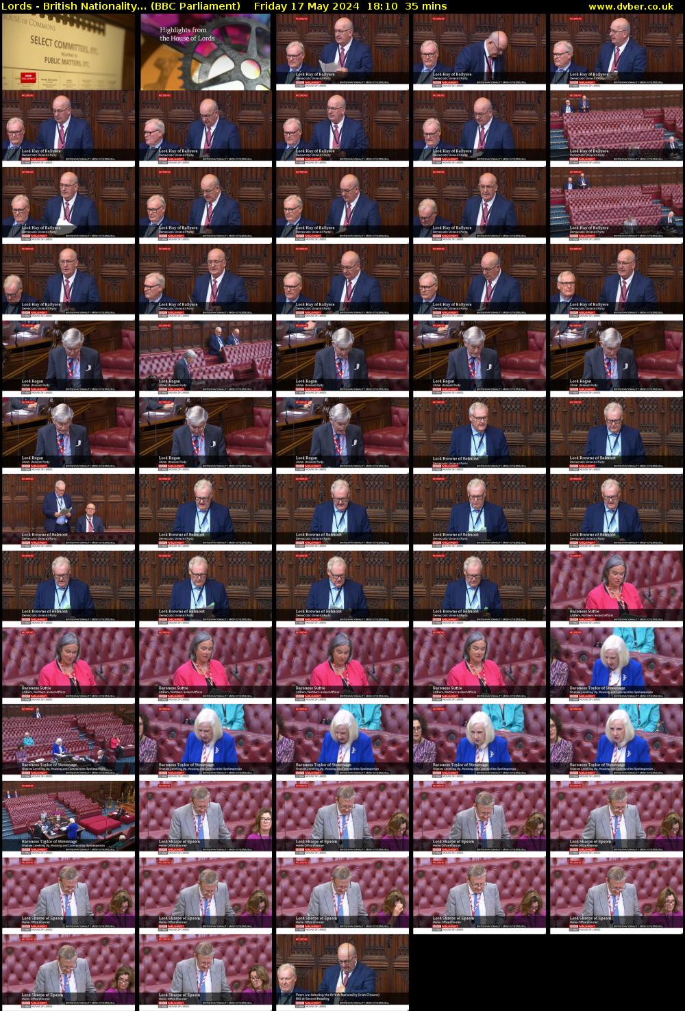Lords - British Nationality... (BBC Parliament) Friday 17 May 2024 18:10 - 18:45