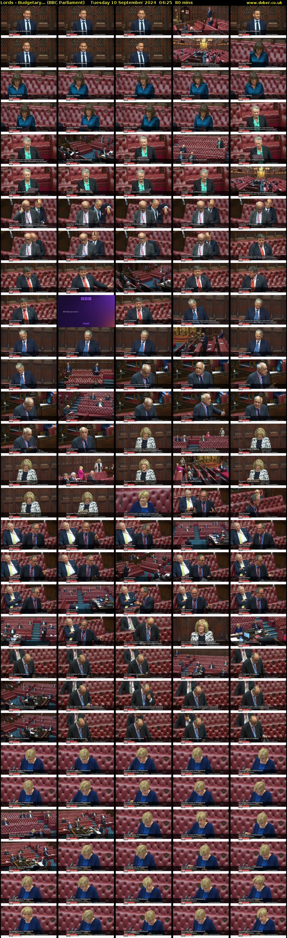 Lords - Budgetary... (BBC Parliament) Tuesday 10 September 2024 04:25 - 05:45