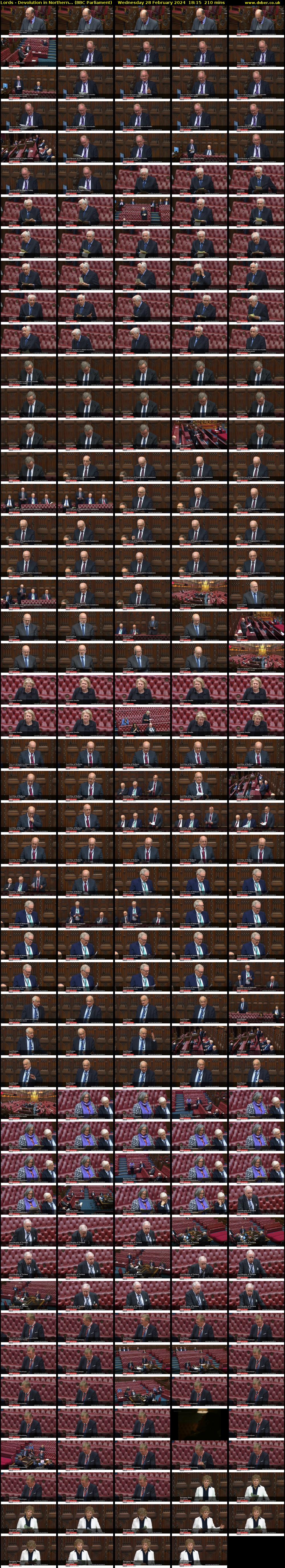 Lords - Devolution in Northern... (BBC Parliament) Wednesday 28 February 2024 18:15 - 21:45