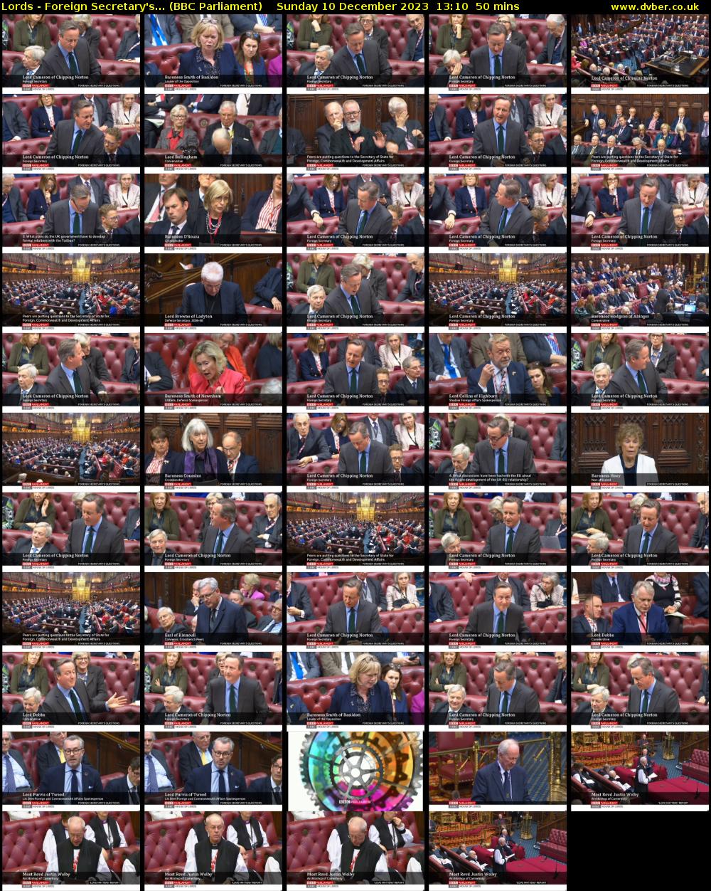 Lords - Foreign Secretary's... (BBC Parliament) Sunday 10 December 2023 13:10 - 14:00