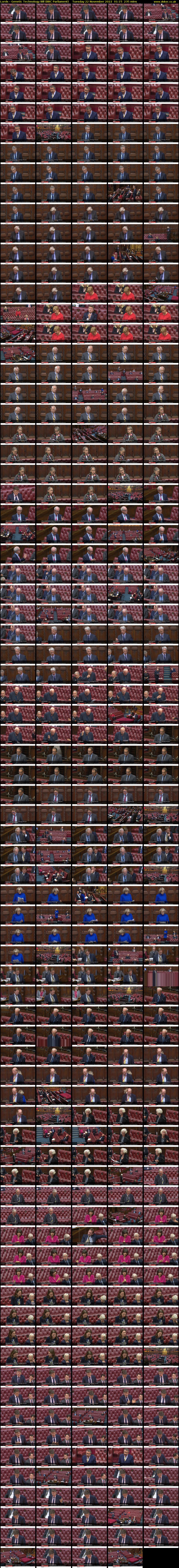 Lords - Genetic Technology Bill (BBC Parliament) Tuesday 22 November 2022 01:15 - 05:10