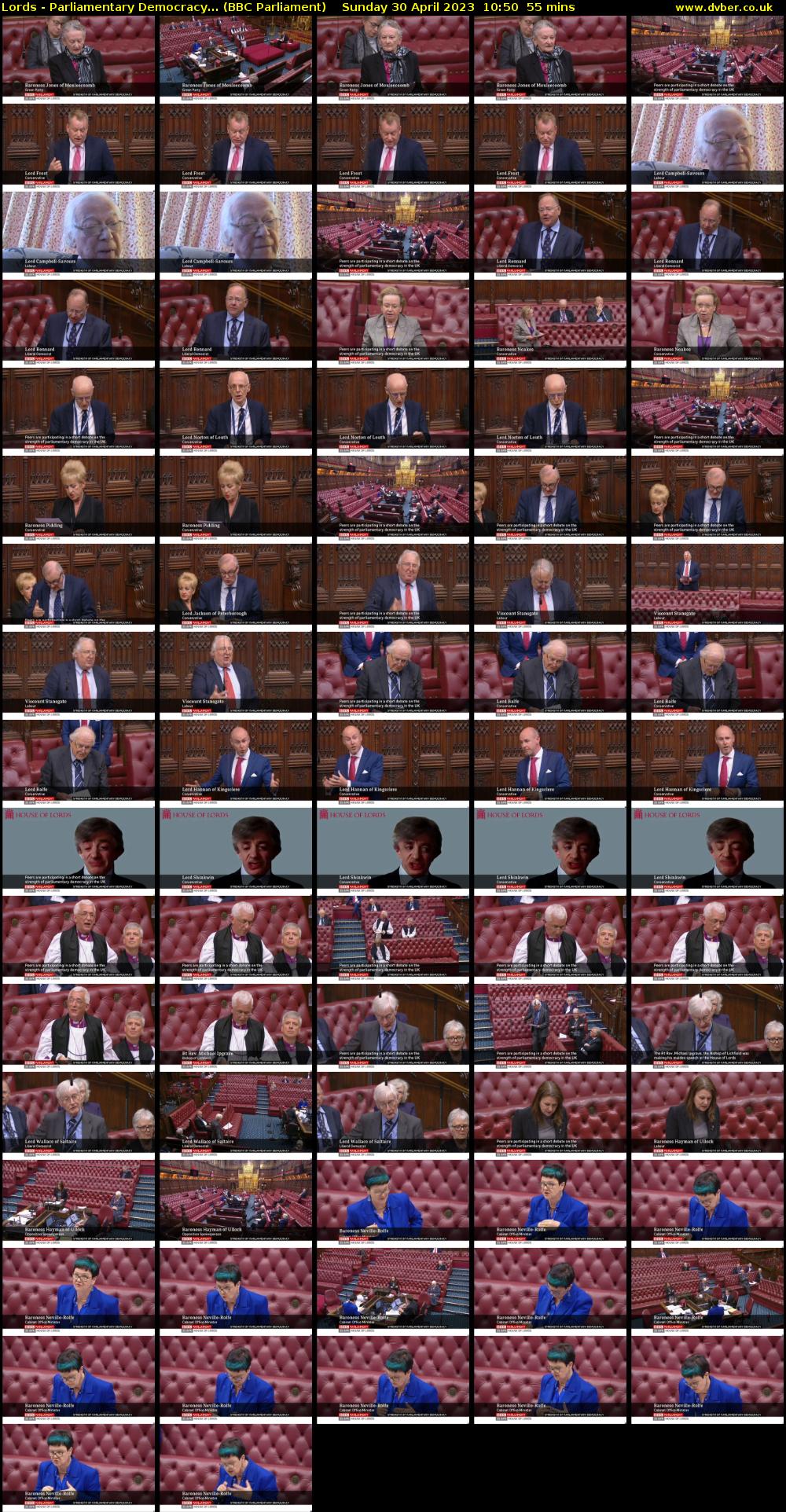 Lords - Parliamentary Democracy... (BBC Parliament) Sunday 30 April 2023 10:50 - 11:45