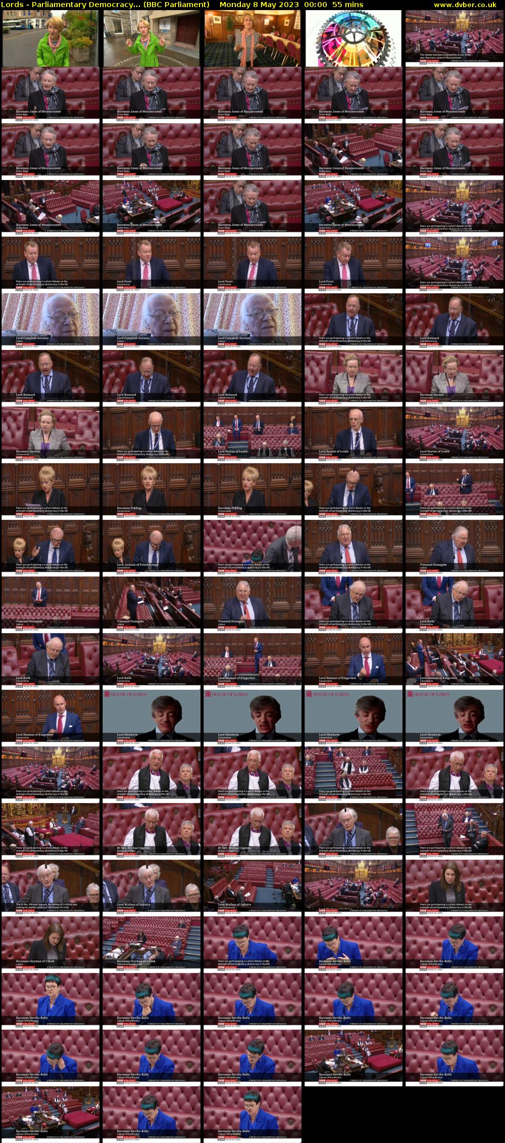 Lords - Parliamentary Democracy... (BBC Parliament) Monday 8 May 2023 00:00 - 00:55