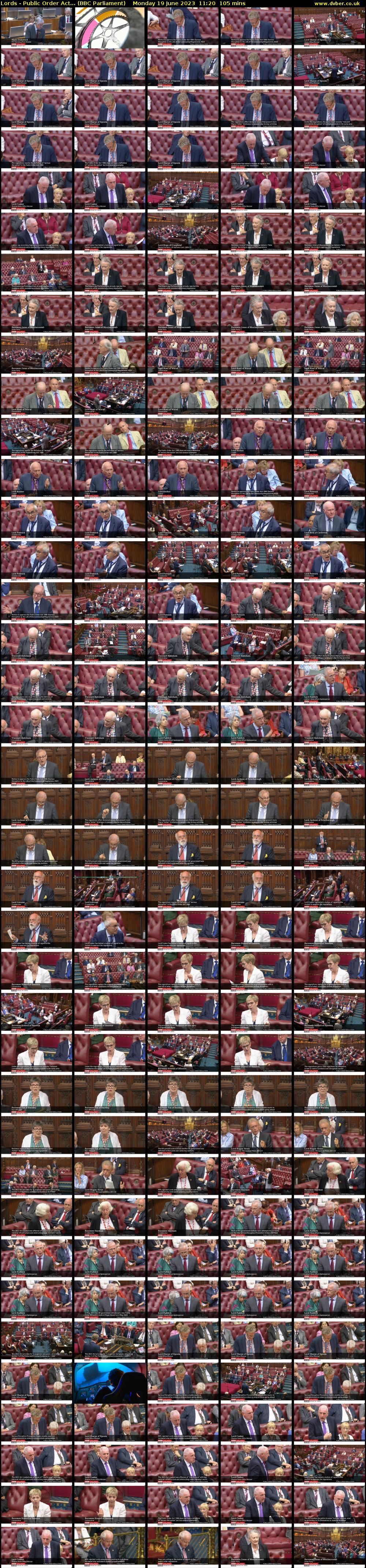 Lords - Public Order Act... (BBC Parliament) Monday 19 June 2023 11:20 - 13:05