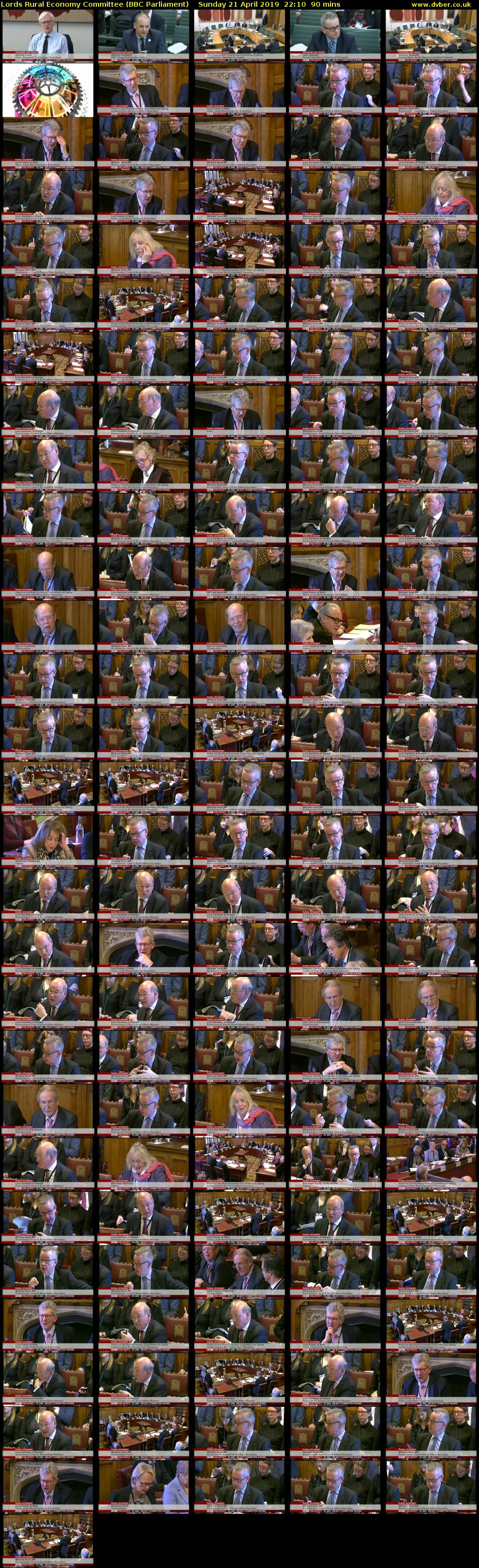 Lords Rural Economy Committee (BBC Parliament) Sunday 21 April 2019 22:10 - 23:40