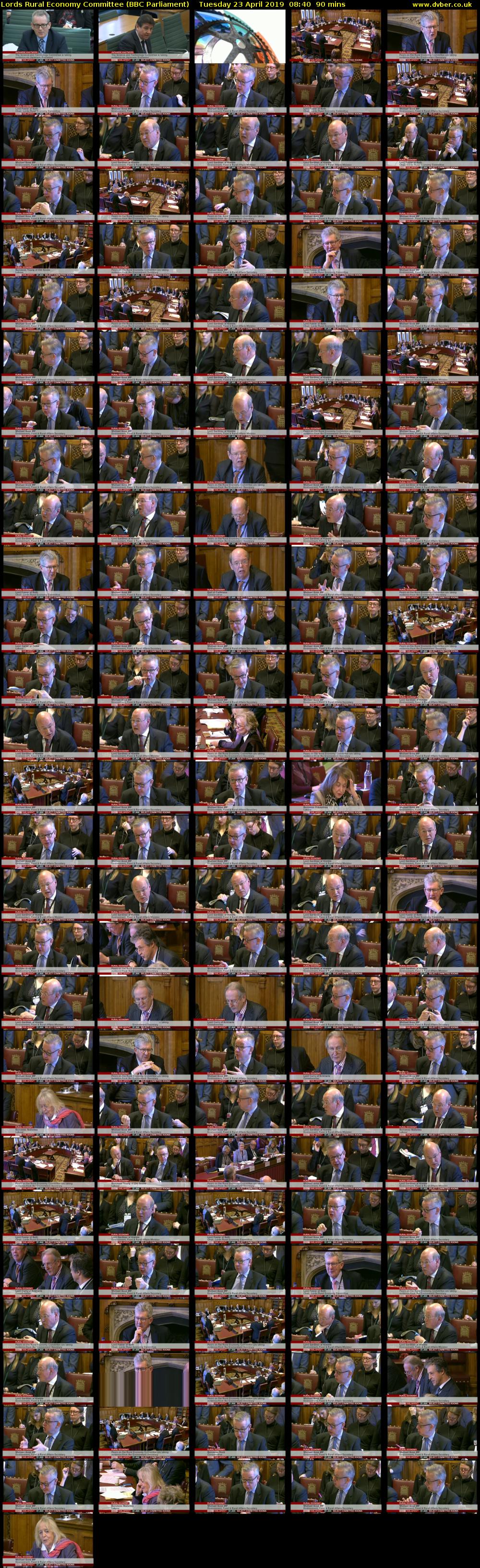 Lords Rural Economy Committee (BBC Parliament) Tuesday 23 April 2019 08:40 - 10:10