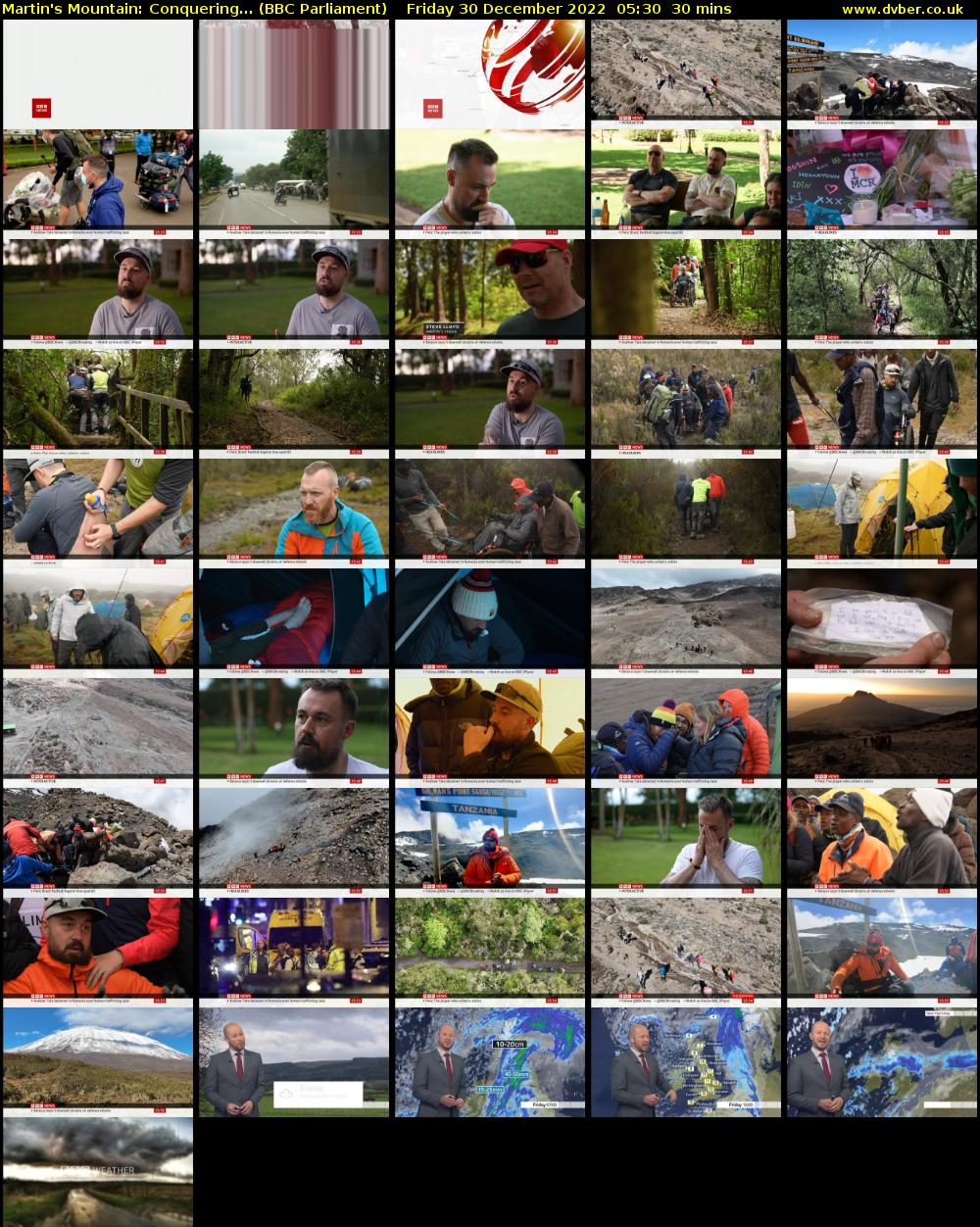 Martin's Mountain: Conquering... (BBC Parliament) Friday 30 December 2022 05:30 - 06:00