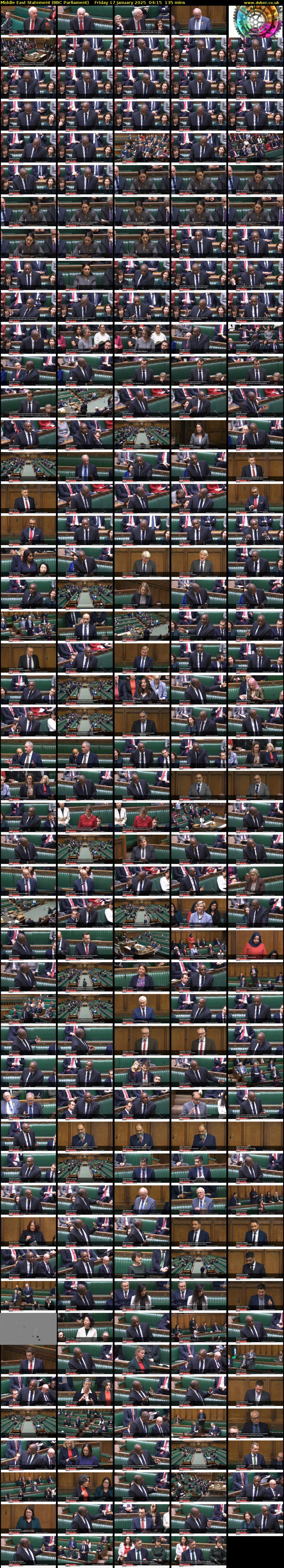 Middle East Statement (BBC Parliament) Friday 17 January 2025 04:15 - 06:30