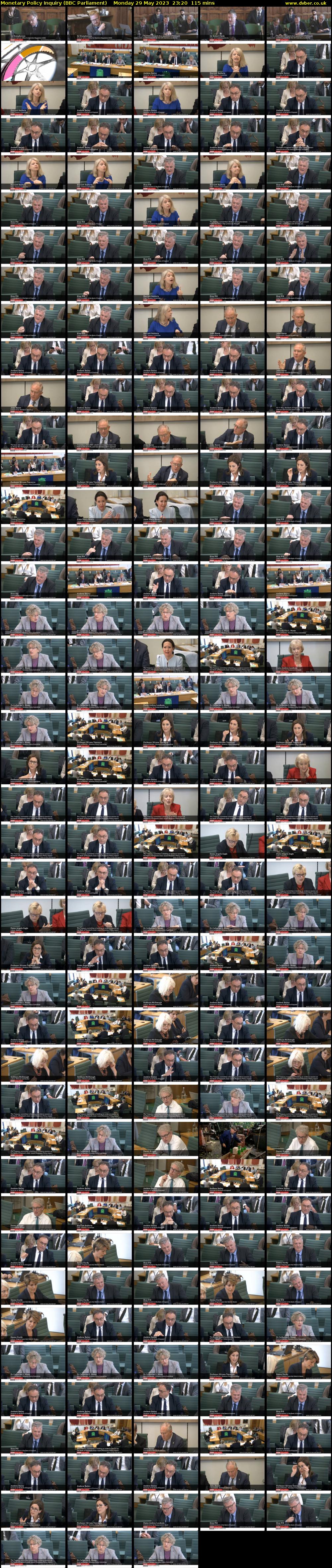 Monetary Policy Inquiry (BBC Parliament) Monday 29 May 2023 23:20 - 01:15