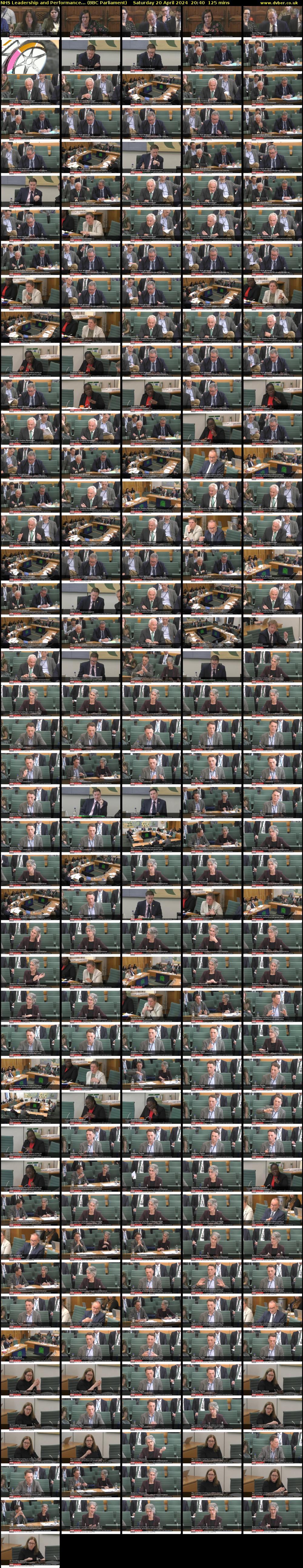 NHS Leadership and Performance... (BBC Parliament) Saturday 20 April 2024 20:40 - 22:45