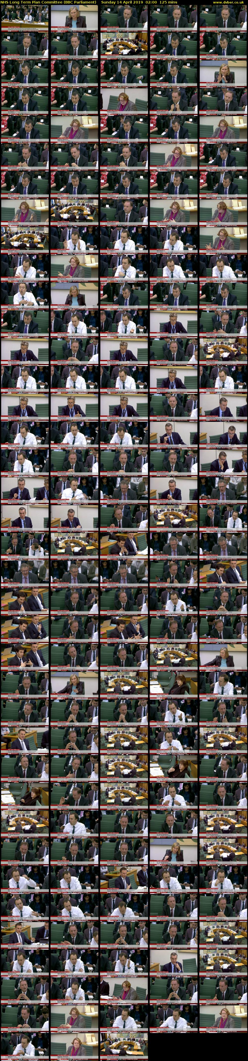 NHS Long Term Plan Committee (BBC Parliament) Sunday 14 April 2019 02:00 - 04:05