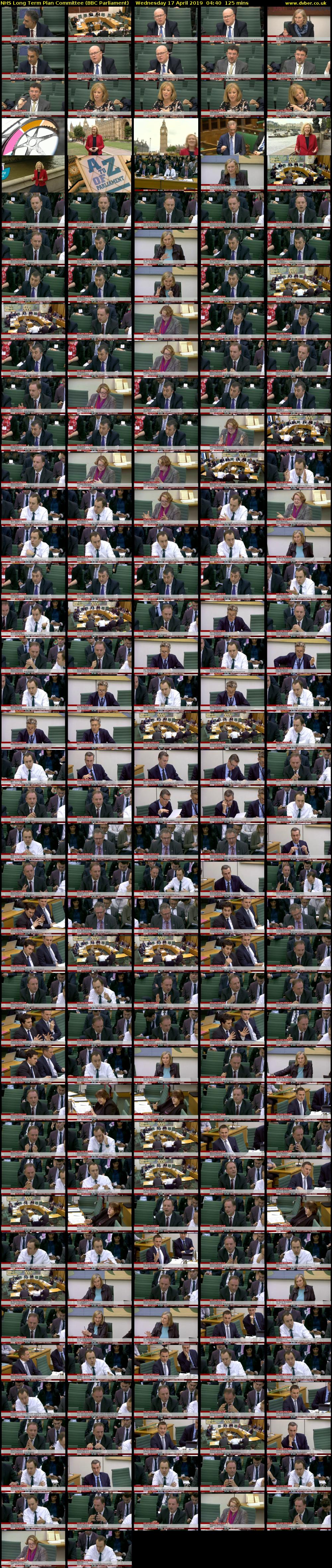 NHS Long Term Plan Committee (BBC Parliament) Wednesday 17 April 2019 04:40 - 06:45