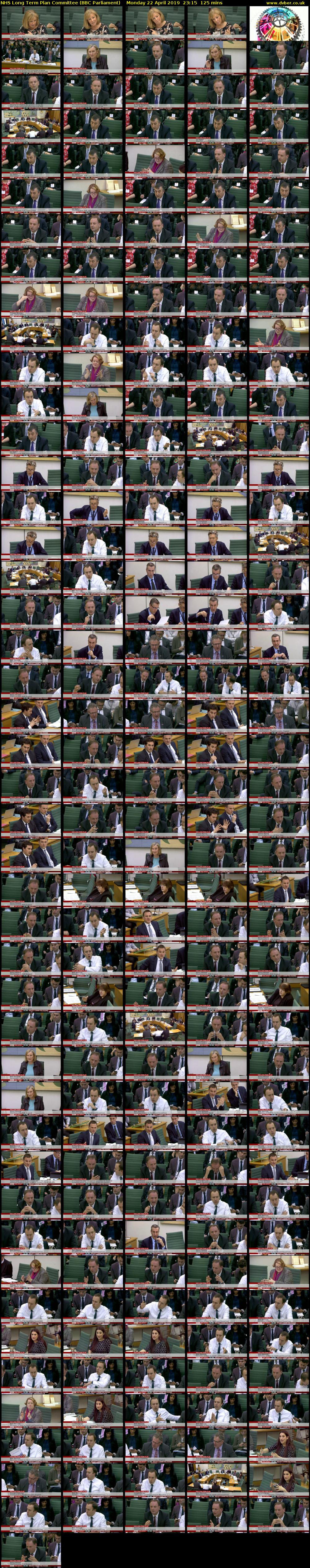 NHS Long Term Plan Committee (BBC Parliament) Monday 22 April 2019 23:15 - 01:20
