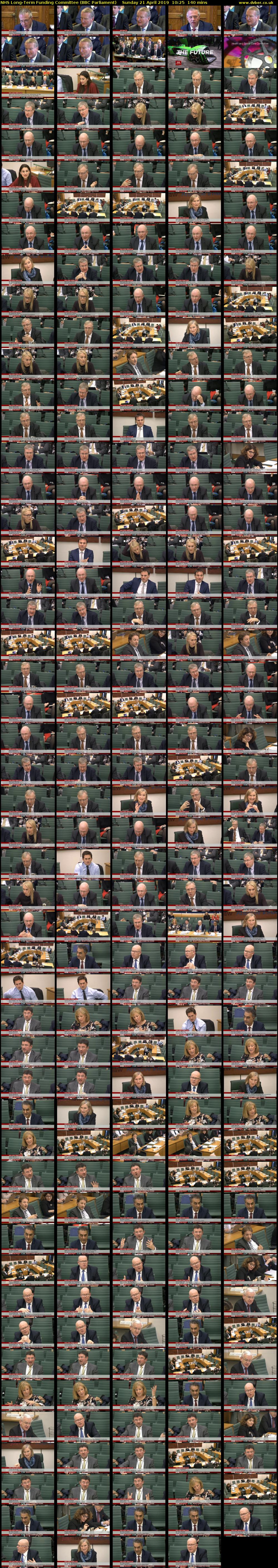 NHS Long-Term Funding Committee (BBC Parliament) Sunday 21 April 2019 10:25 - 12:45