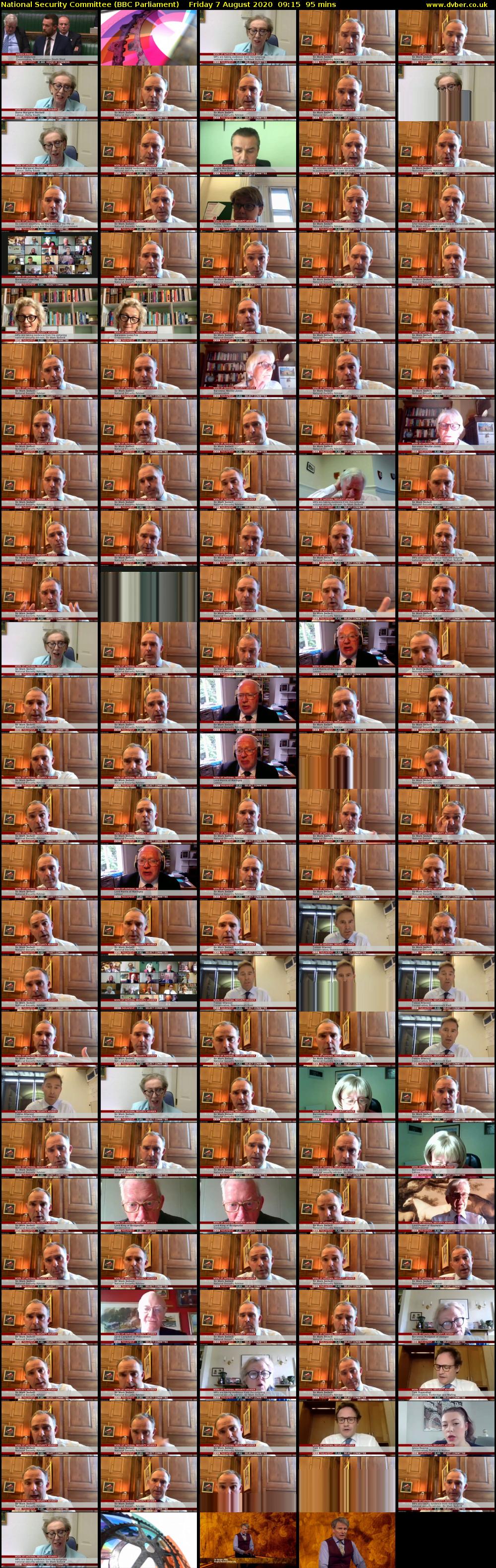National Security Committee (BBC Parliament) Friday 7 August 2020 09:15 - 10:50